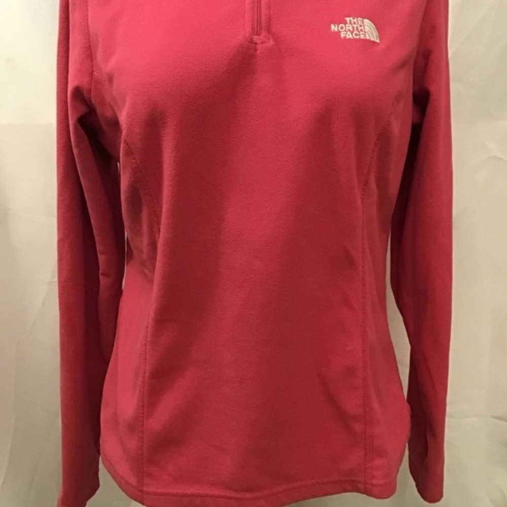 THE NORTH FACE I Pullover Fleece Pink Medium 1/2 Zip - Picture 9 of 9